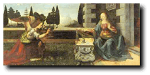 The Annunciation(受胎告知)- レオナルド・ダビンチ